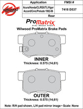 Load image into Gallery viewer, 1990 - 2015 Acura, Honda, Suzuki Original Equipment Pads - 150-D0537K
