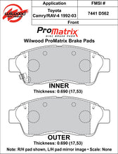 Load image into Gallery viewer, 1992 - 2001 Geo, Toyota Original Equipment Pads - 150-D0562K
