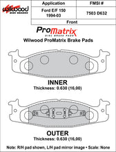 Load image into Gallery viewer, 1994 - 2003 Ford Original Equipment Pads - 150-D0632K
