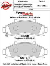 Load image into Gallery viewer, 1995 - 2002 Ford, Mazda, Mercury Original Equipment Pads - 150-D0652K
