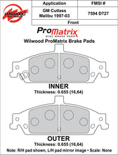 Load image into Gallery viewer, 1997 - 2005 Chevrolet, Oldsmobile, Pontiac Original Equipment Pads - 150-D0727K

