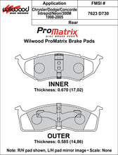 Load image into Gallery viewer, 1993 - 2005 Chrysler, Dodge, Eagle Original Equipment Pads - 150-D0730K
