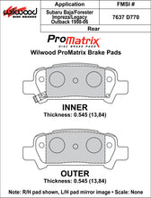 Load image into Gallery viewer, 1999 - 2009 Subaru Original Equipment Pads - 150-D0770K
