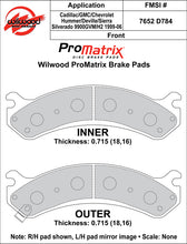 Load image into Gallery viewer, 1999 - 2015 Cadillac, Chevrolet, GMC, Hummer Original Equipment Pads - 150-10-D0784K
