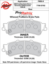 Load image into Gallery viewer, 1999 - 2008 Cadillac, Chevrolet, GMC Original Equipment Pads - 150-D0792K
