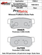 Load image into Gallery viewer, 2009 - 2010 Hyundai Original Equipment Pads - 150-D0813K
