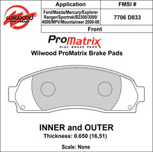 Load image into Gallery viewer, 2002 - 2011 Ford, Mazda, Mercury Original Equipment Pads - 150-D0833K

