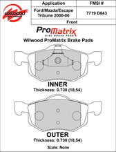 Load image into Gallery viewer, 2001 - 2007 Ford, Mazda, Mercury Original Equipment Pads - 150-D0843K
