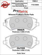 Load image into Gallery viewer, 2001 - 2007 Chrysler, Dodge, Jeep Original Equipment Pads - 150-D0856K
