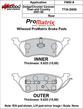 Load image into Gallery viewer, 2001 - 2007 Chrysler, Dodge Original Equipment Pads - 150-D0858K

