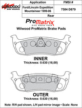 Load image into Gallery viewer, 1997 - 2004 Ford, Lincoln Original Equipment Pads - 150-D0879K
