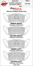 Load image into Gallery viewer, 2002 - 2005 Ford, Mercury Wilwood Racing Pads - 150-10-D0881K
