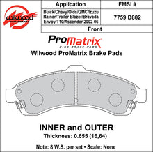 Load image into Gallery viewer, 2002 - 2005 Buick, Chevrolet, GMC, Isuzu, Oldsmobile, Saab Original Equipment Pads - 150-D0882K
