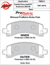 Load image into Gallery viewer, 2002 - 2015 Cadillac, Chevrolet, GMC Original Equipment Pads - 150-D0974K
