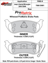 Load image into Gallery viewer, 2002 - 2010 Ford, Jeep, Mercury Original Equipment Pads - 150-D0981K
