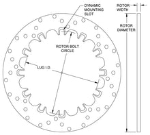 Load image into Gallery viewer, Drilled Steel Dynamic Mount Rotor - 160-4766
