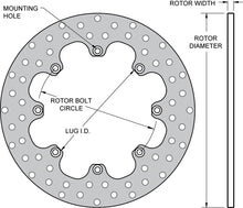Load image into Gallery viewer, Drilled Steel Rotor - 160-1601
