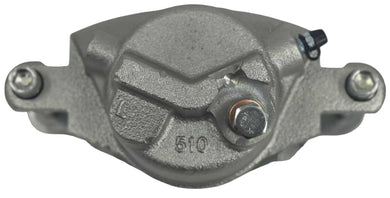 Brake caliper on a gray background