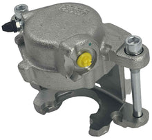 Load image into Gallery viewer, Metallic brake caliper on a white background
