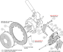 Load image into Gallery viewer, 2007 - 2018 Jeep Forged Narrow Superlite 4R Big Brake Rear Brake Kit For OE Parking Brake - 140-14066
