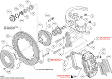 Load image into Gallery viewer, 1957 - 1967 Ford Forged Narrow Superlite 6R Big Brake Front Brake Kit (Hub) - 140-14837
