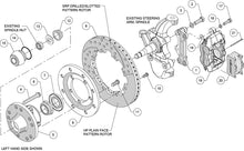 Load image into Gallery viewer, 1955 - 1957 Chevrolet Forged Dynalite Big Brake Front Brake Kit (Hub) - 140-15548
