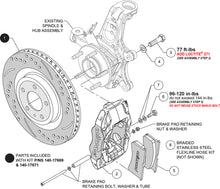 Load image into Gallery viewer, 1997 - 2004 Chevrolet SLC56 Front Replacement Caliper and Rotor Kit - 140-17669
