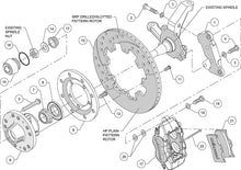 Load image into Gallery viewer, 1974 - 1980 Ford, Mercury Forged Dynalite Big Brake Front Brake Kit (Hub) - 140-10440
