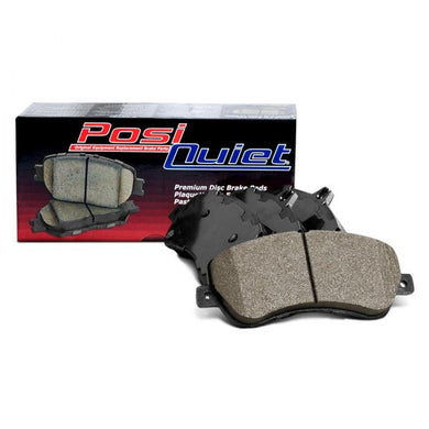 A brake pad box with 4 brake pads pictured in front on a white background