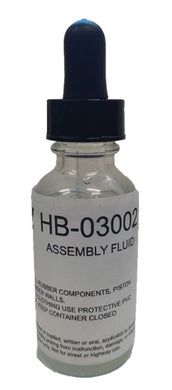 Small eyedropper bottle with an assembly fluid label