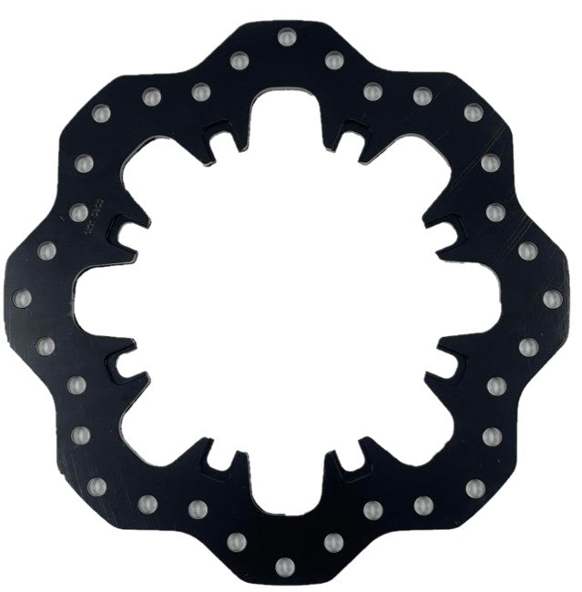 11.75-inch diameter, 0.35-inch thickness Wilwood black brake rotor for high-performance racing and street cars.