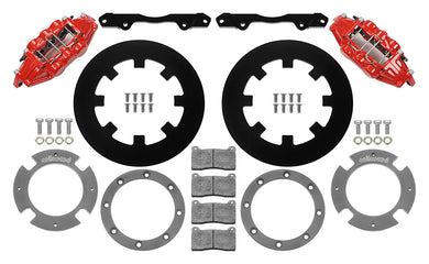 2d top-down image of a UTV brake kit and all of its components